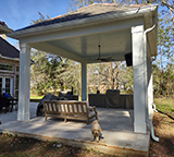 Outdoor kitchen gazebo by MCM Homes