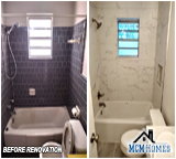 Renovated bathroom by MCM Homes, LLC